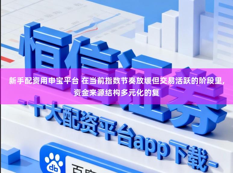 新手配资用申宝平台 在当前指数节奏放缓但交易活跃的阶段里，资金来源结构多元化的复