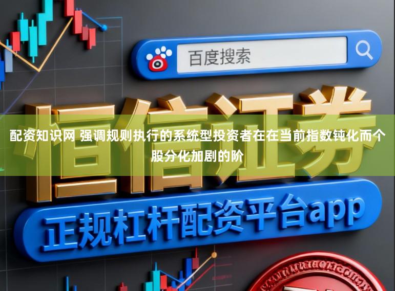 配资知识网 强调规则执行的系统型投资者在在当前指数钝化而个股分化加剧的阶
