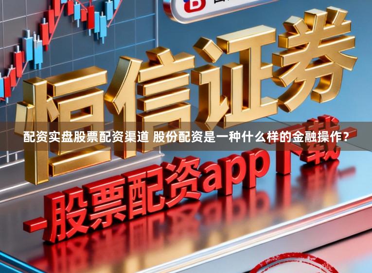 配资实盘股票配资渠道 股份配资是一种什么样的金融操作？